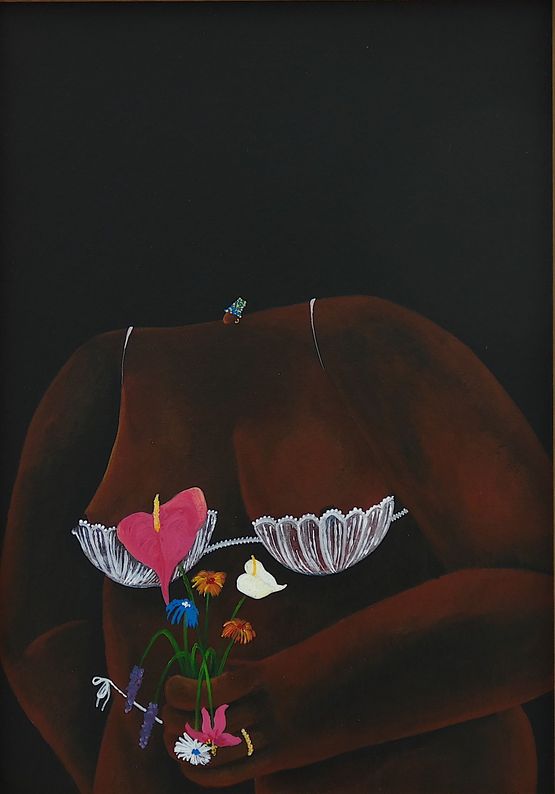 Too soon by Bahati Simoens contemporary artwork Works on Paper