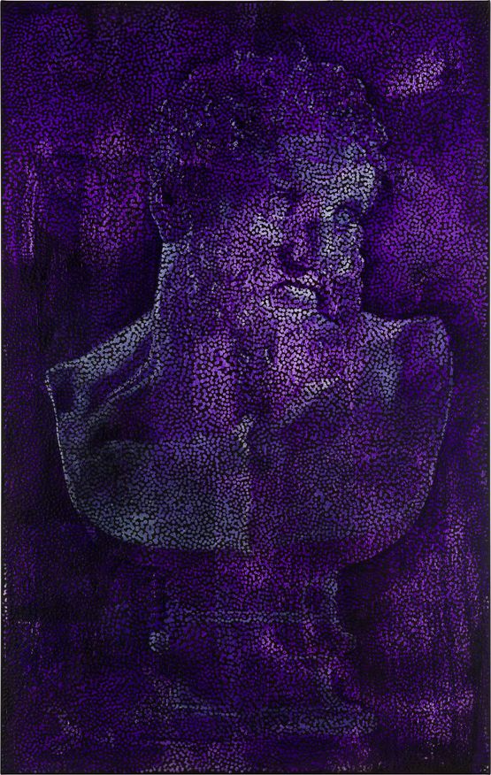 Untitled ISTHWRFBML by Daniel Boyd contemporary artwork Painting