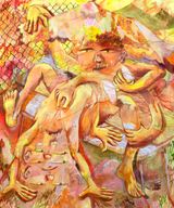 Two and half pints by Alya Hatta contemporary artwork painting works on paper