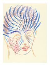 Face and Mask 37 by Carlos Amorales contemporary artwork drawing works on paper