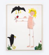 VERSUCH VOGEL ANZUEIGNEN by Andi Fischer contemporary artwork drawing
