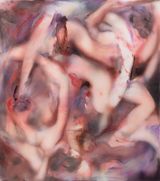 Not quite here not quite there in this place nothings clear by Sarah Drinan contemporary artwork painting