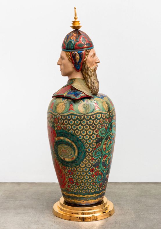 CanopoGalileoGalileiChini by Luigi Ontani contemporary artwork Sculpture