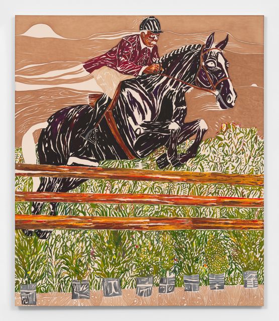 Suzie and Scott Grand Free by Chase Hall contemporary artwork Painting