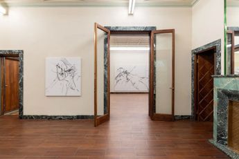 Contemporary art exhibition Xiyao Wang The Blue Hour at MASSIMODECARLO Milan Italy