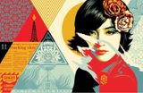 Open Minds by Shepard Fairey contemporary artwork print works on paper