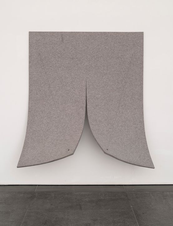 Work on Felt Variation 8 Grey by Naama Tsabar contemporary artwork Sculpture