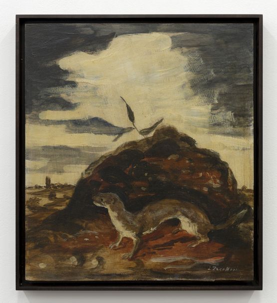Untitled Paesaggio con faina by Luigi Zuccheri contemporary artwork Painting