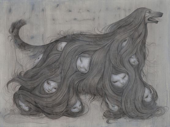 Hound III by James Jean contemporary artwork Painting