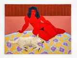 Model and Louis by March Avery contemporary artwork painting