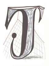 J from Hockneys Alphabet by David Hockney contemporary artwork print