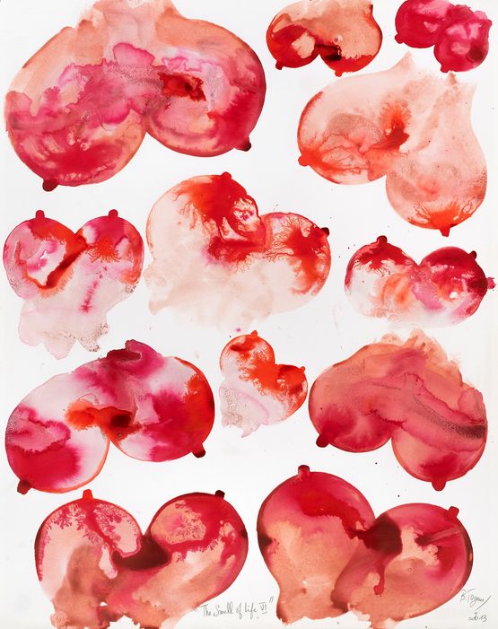 The Smell of Life VI by Barthelemy Toguo contemporary artwork Painting