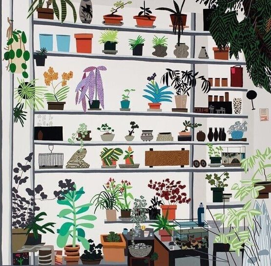 Large Shelf Still Life by Jonas Wood contemporary artwork Print
