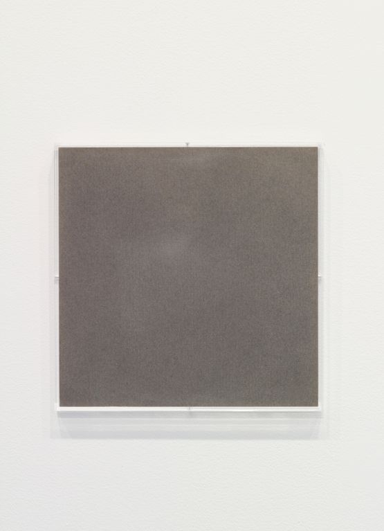 Particolare del lato in alto della prima I di infinito by Giovanni Anselmo contemporary artwork Painting