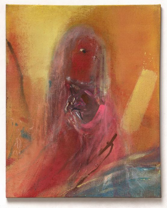 Rote Marie by Leiko Ikemura contemporary artwork Painting