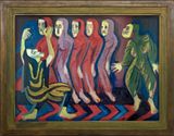 Totentanz der Mary Wigman Mary Wigmans Danse Macabre by Ernst Ludwig Kirchner contemporary artwork painting