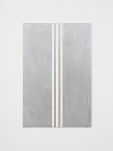 Silver Monochrome with White Stripes by John Nixon contemporary artwork painting