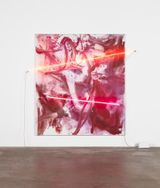 Smoke Blossom Exploding Bamboo by Mary Weatherford contemporary artwork mixed media