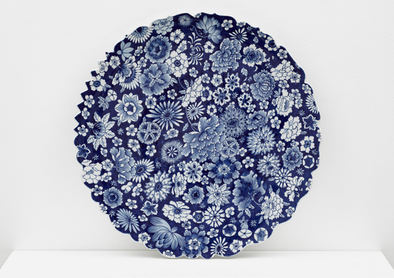 Plate with Flowers, 2014 by Ai Weiwei, Porcelain, 50 x 50 x 5 cm