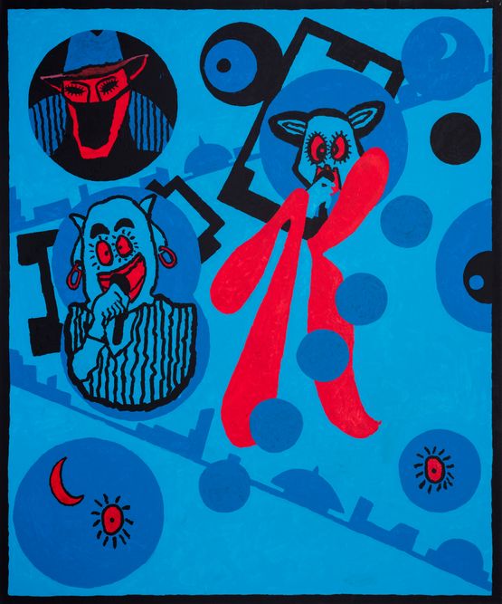 KDramaBuzz-Buzz by Derek Boshier contemporary artwork Painting