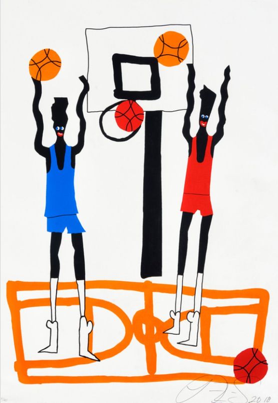 Basketball by Devin Troy Strother contemporary artwork Print