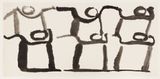 Dancing People by Suh Se Ok contemporary artwork works on paper