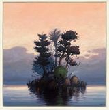 To the Bungalow by Alexander McKenzie contemporary artwork painting works on paper