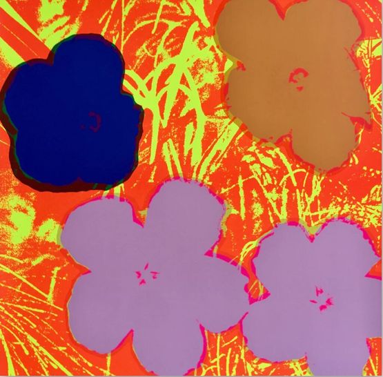 Flowers 1169 by Sunday B. Morning  Andy Warhol contemporary artwork Print
