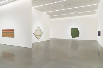 Contemporary art exhibition Kenneth Noland StripesPlaidsShapes at Pace Gallery 540 West 25th Street New York United States