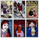 Six Snapshots of Julie colour by Grayson Perry contemporary artwork print