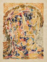 Portrait by Leila Nseir contemporary artwork print works on paper