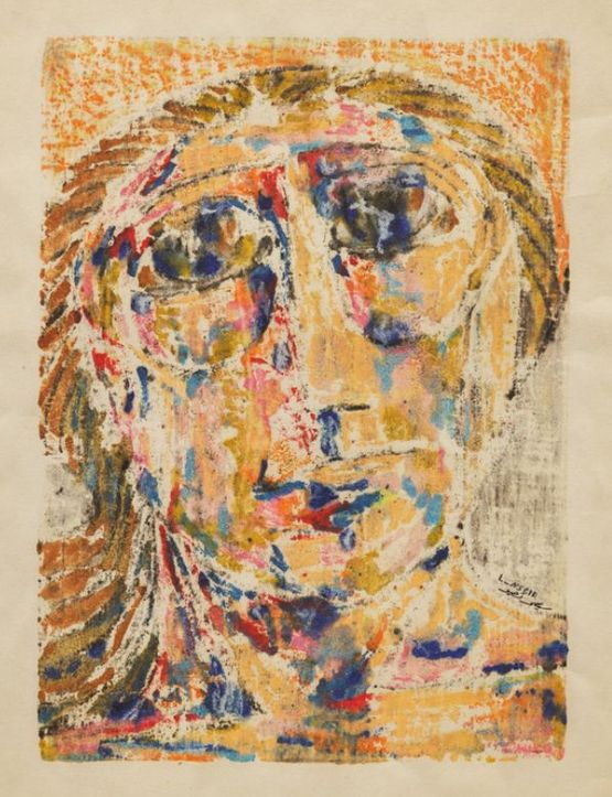 Portrait by Leila Nseir contemporary artwork Works on Paper