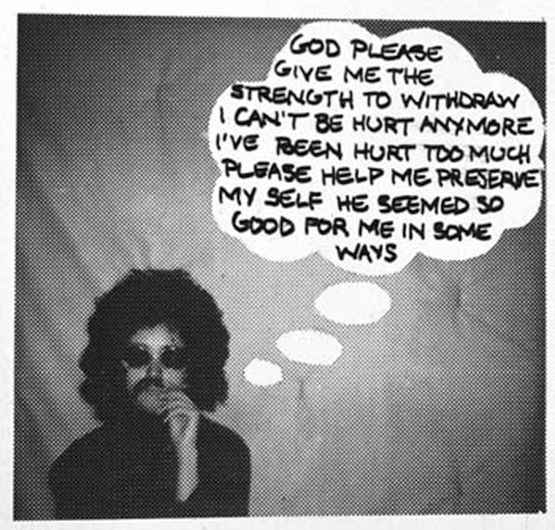Study for Village Voice ad God Please Give Me Strength by Adrian Piper contemporary artwork Works on Paper