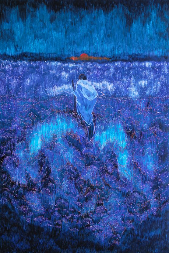 Demain des laube  Tomorrow at Dawn by Tess Dumon contemporary artwork Painting