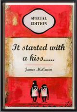 It Started With a Kiss by James Mcqueen contemporary artwork print