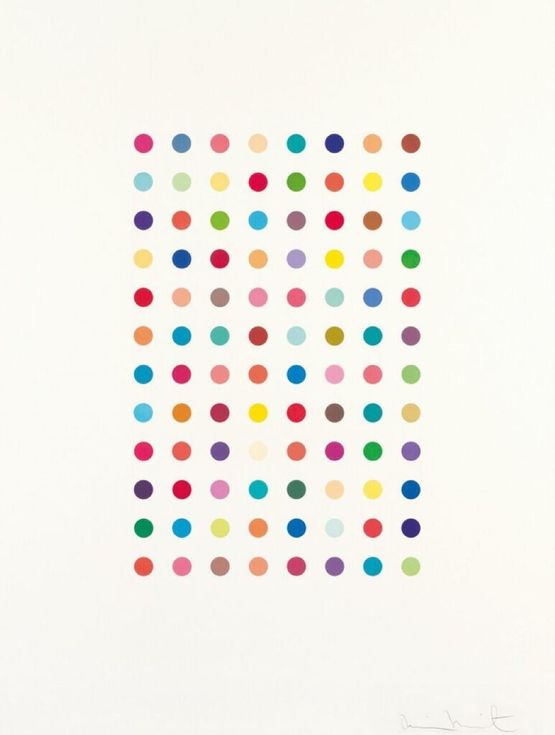 Xylene Cyanol Dye Solution by Damien Hirst contemporary artwork Print