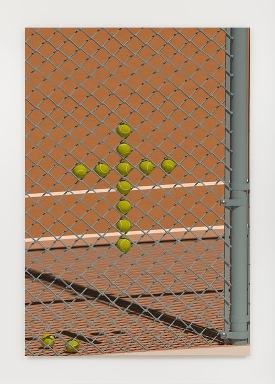 Cross Court by Erin Wright contemporary artwork Painting