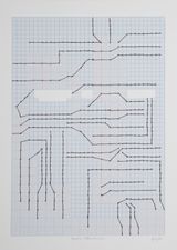 Specific Paths 9 by Layla Juma contemporary artwork drawing works on paper