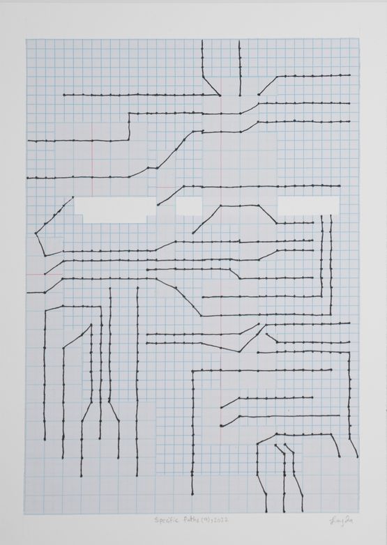 Specific Paths 9 by Layla Juma contemporary artwork Works on Paper