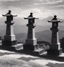 Three Lanterns Unpenji Tokushima Shikoku Japan by Michael Kenna contemporary artwork Photography