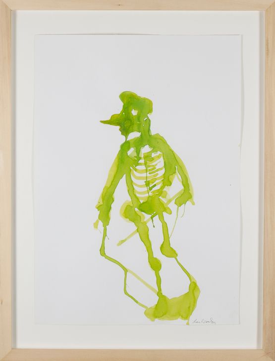 Green Man by Lois Weinberger contemporary artwork Painting