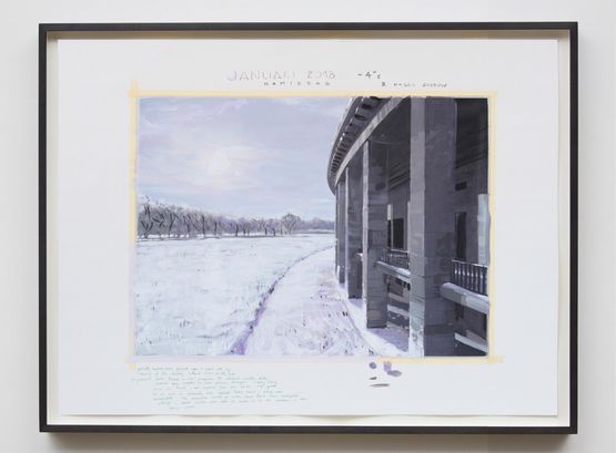 Olympia Januari 2018 -4 by David Claerbout contemporary artwork Painting