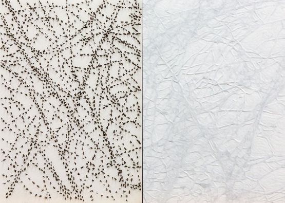 Pelle di marmo e spine dacacia  Maddalena by Giuseppe Penone contemporary artwork Painting