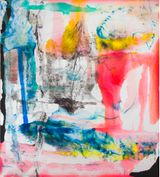 He embraced chaos like there was no tomorrow owned it made it his bitch but it turned out it was just his tumour talking by Dale Frank contemporary artwork painting