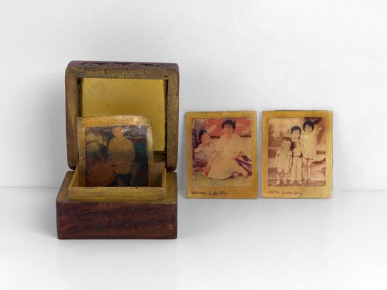 Memory Box Engraved Wood by KV Duong contemporary artwork Sculpture