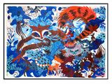 Best of the best draw - Fox Rain by Lu Pingyuan contemporary artwork painting works on paper