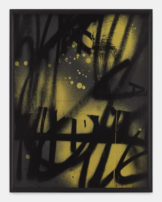 Black Dada Drawing A by Adam Pendleton contemporary artwork Works on Paper