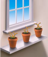 Blooming 2021 by Patrick Hughes contemporary artwork print
