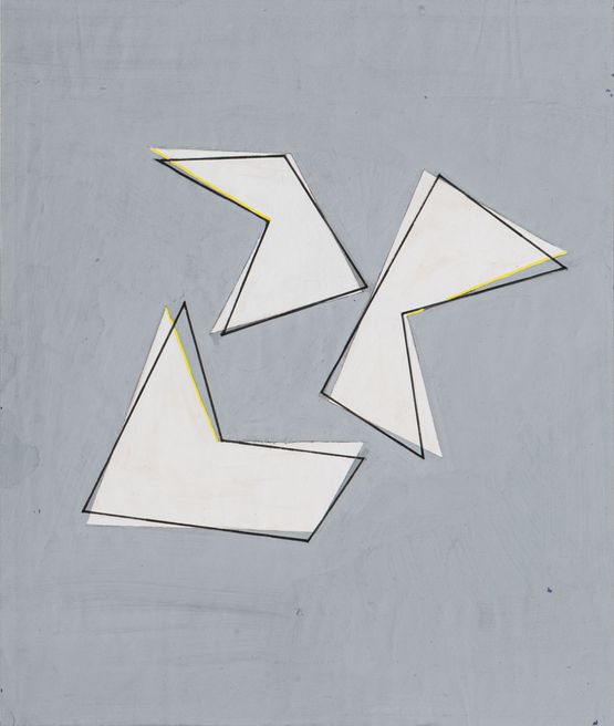 Six formes decalees Six staggered forms Paris by Mehdi Moutashar contemporary artwork Painting