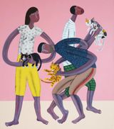 Cat Play by Kitti Narod contemporary artwork painting